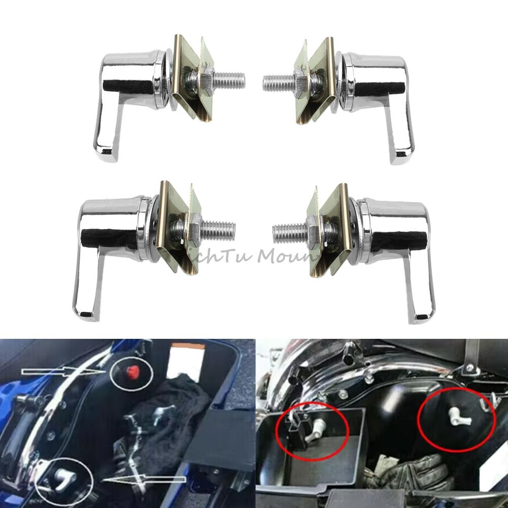 Saddlebag Lever Lock Bolts Nuts Mounting For Harley Road Glide Street Glide FLHX