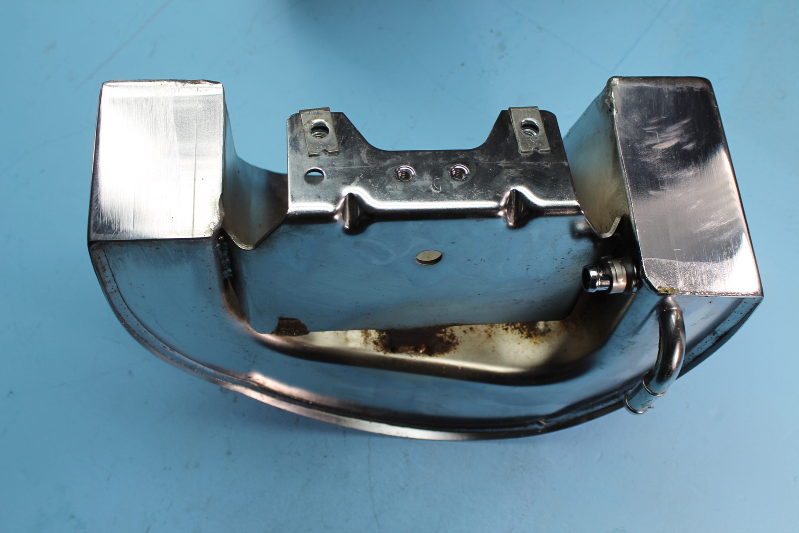 1414 03 HARLEY-DAVIDSON SOFTAIL ENGINE CHROME OIL TANK RESERVOIR