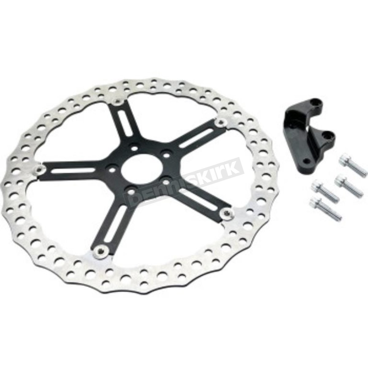 Arlen Ness 15 in. Front Left Jagged Big Brake Rotor – 300-041