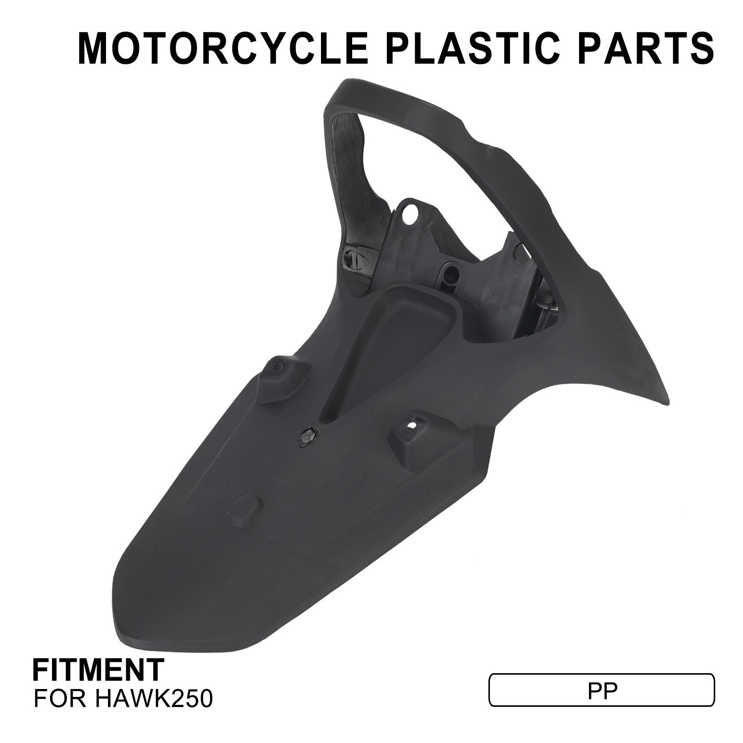 PP Plastic Rear Fender Mudguard for Hawk 250 Dirt Bike Off-Road