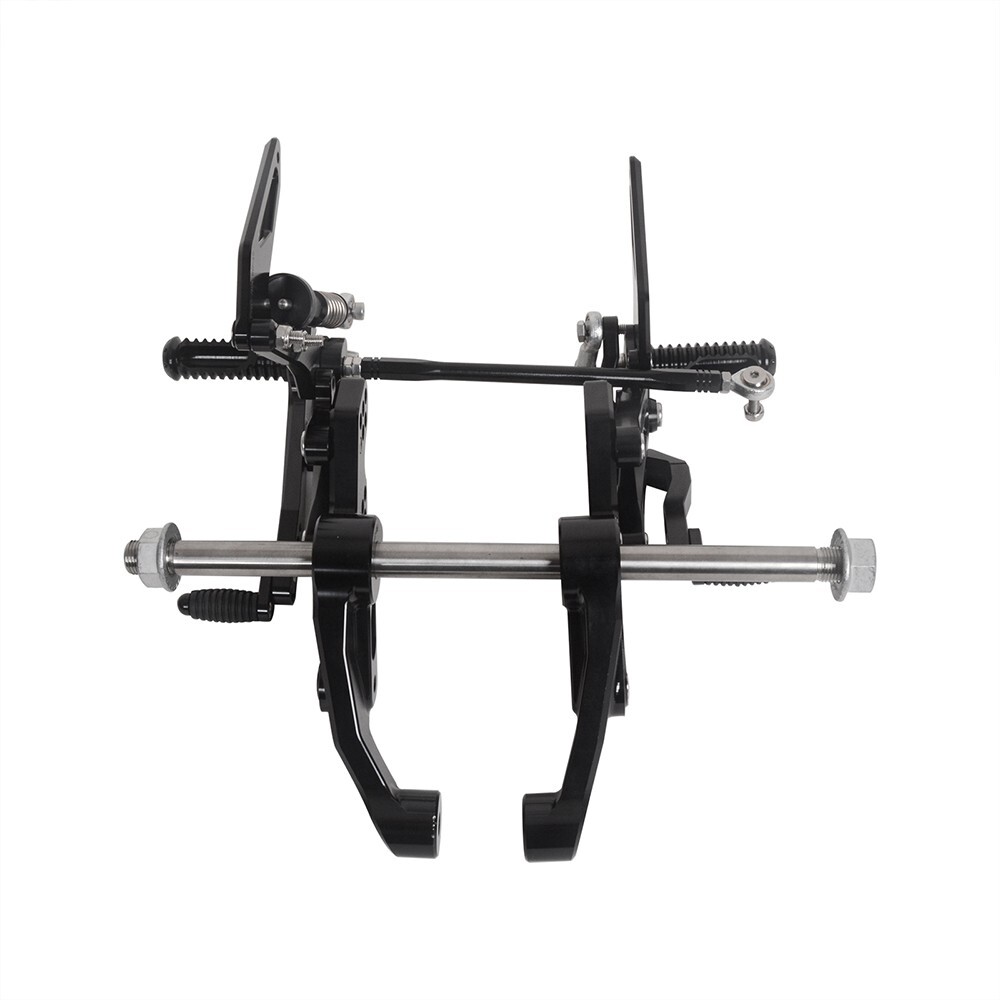 For APPILIA RS660 Tuono 660 Billet Adjustable Rearset Modify Control Black