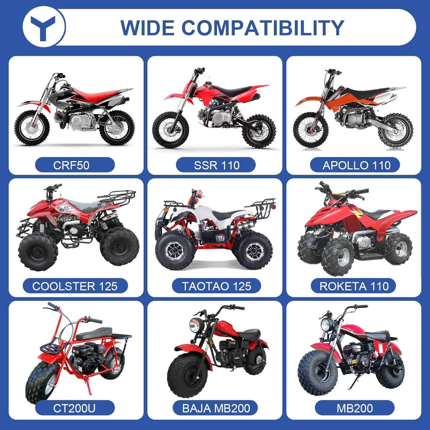 Red 420 Chain 132 Link For 50cc 110cc 125cc SSR Predator 212cc Pit Dirt Bike ATV