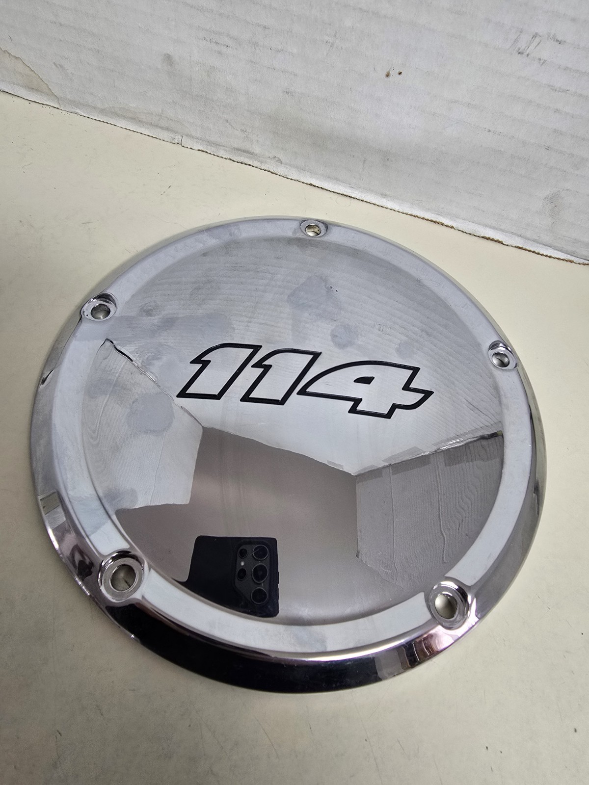 HARLEY TOURING GENUINE 16-20 CHROME 114 DERBY COVER 25700389 OEM