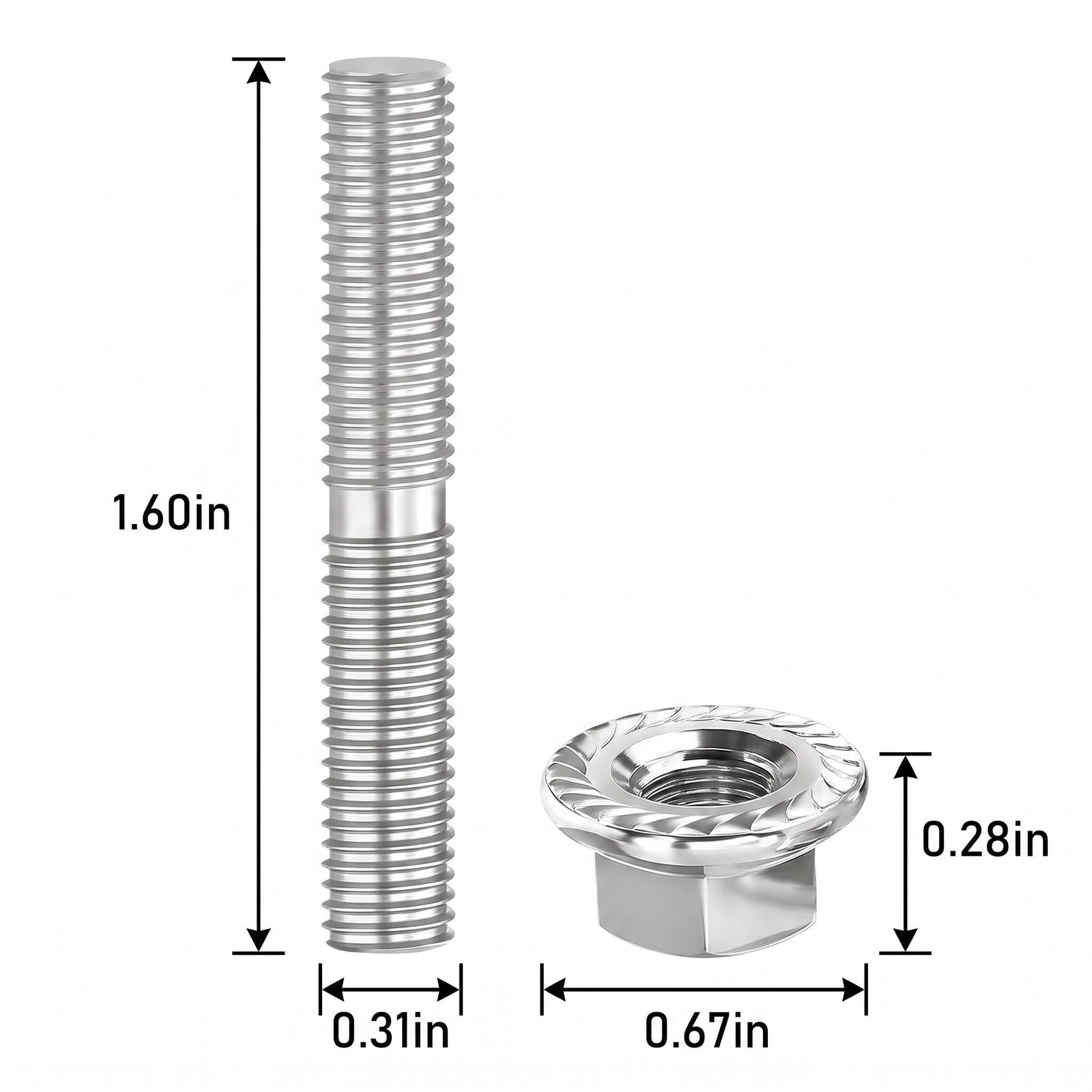 Exhaust Studs Nuts Kit 16715-83 For Harley Big Twin Sportster XL 1984-2015