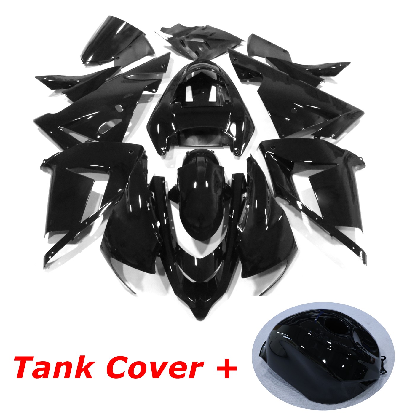 ABS Fairings Kit +Tank For Kawasaki Ninja ZX10R 2004 2005 Injection Bodywork Set