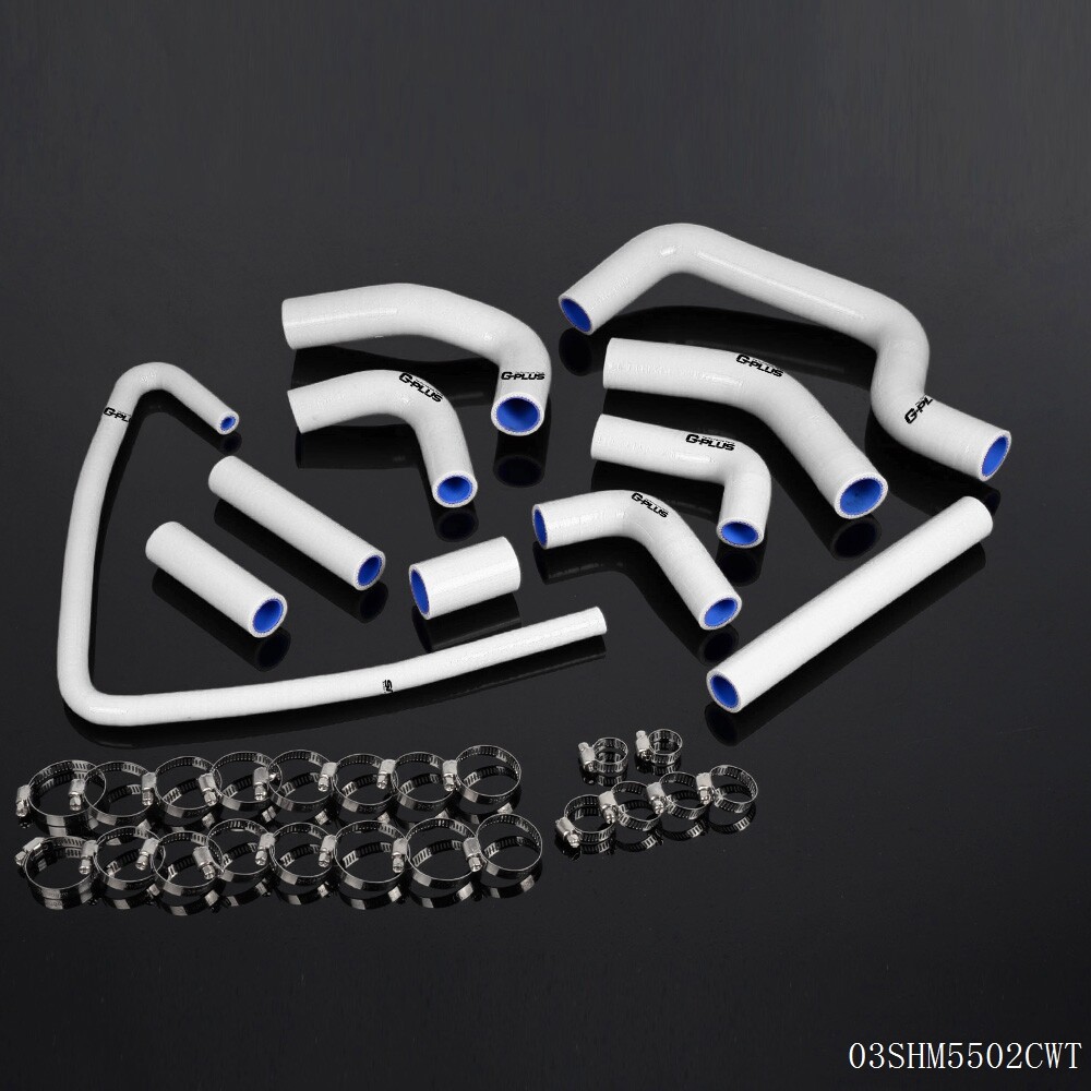 Silicone Radiator Hose Kit White Fit For 2001-2003 Ducati Monster S4