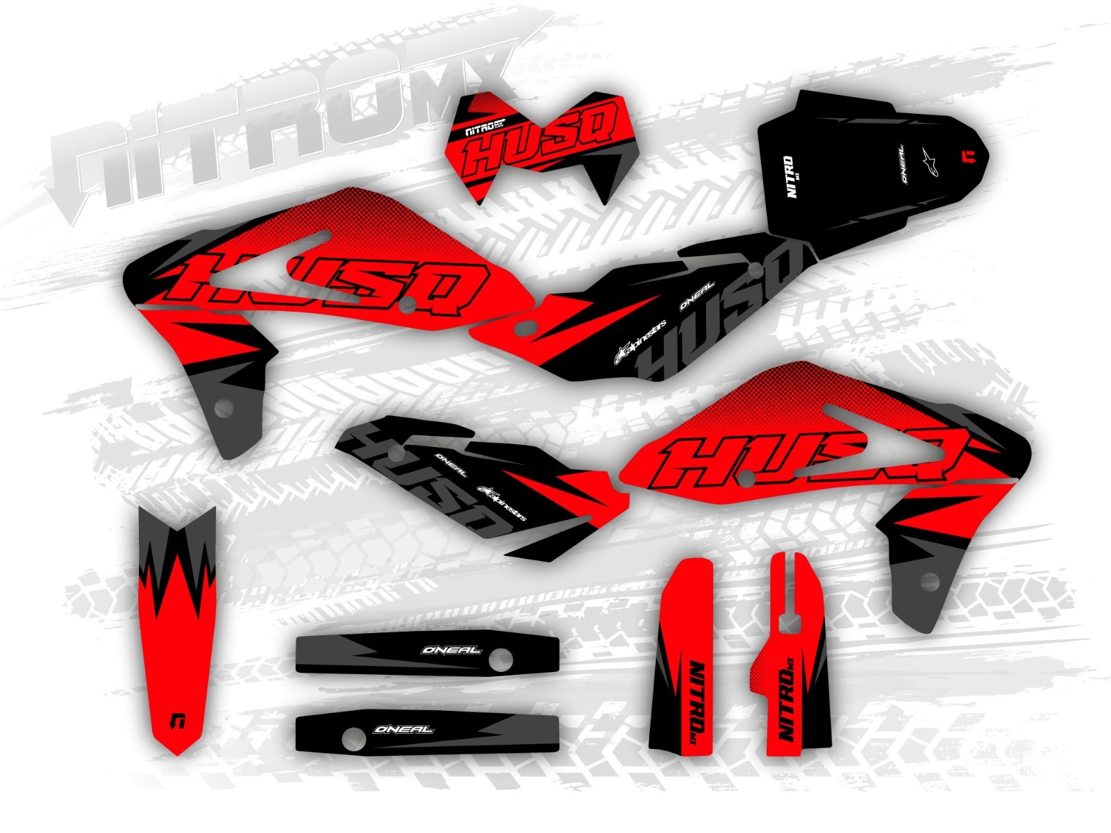 Graphics Kit fits Husqvarna SM 610 2005 2006 2007 2008 2009 2010 Decals Stickers