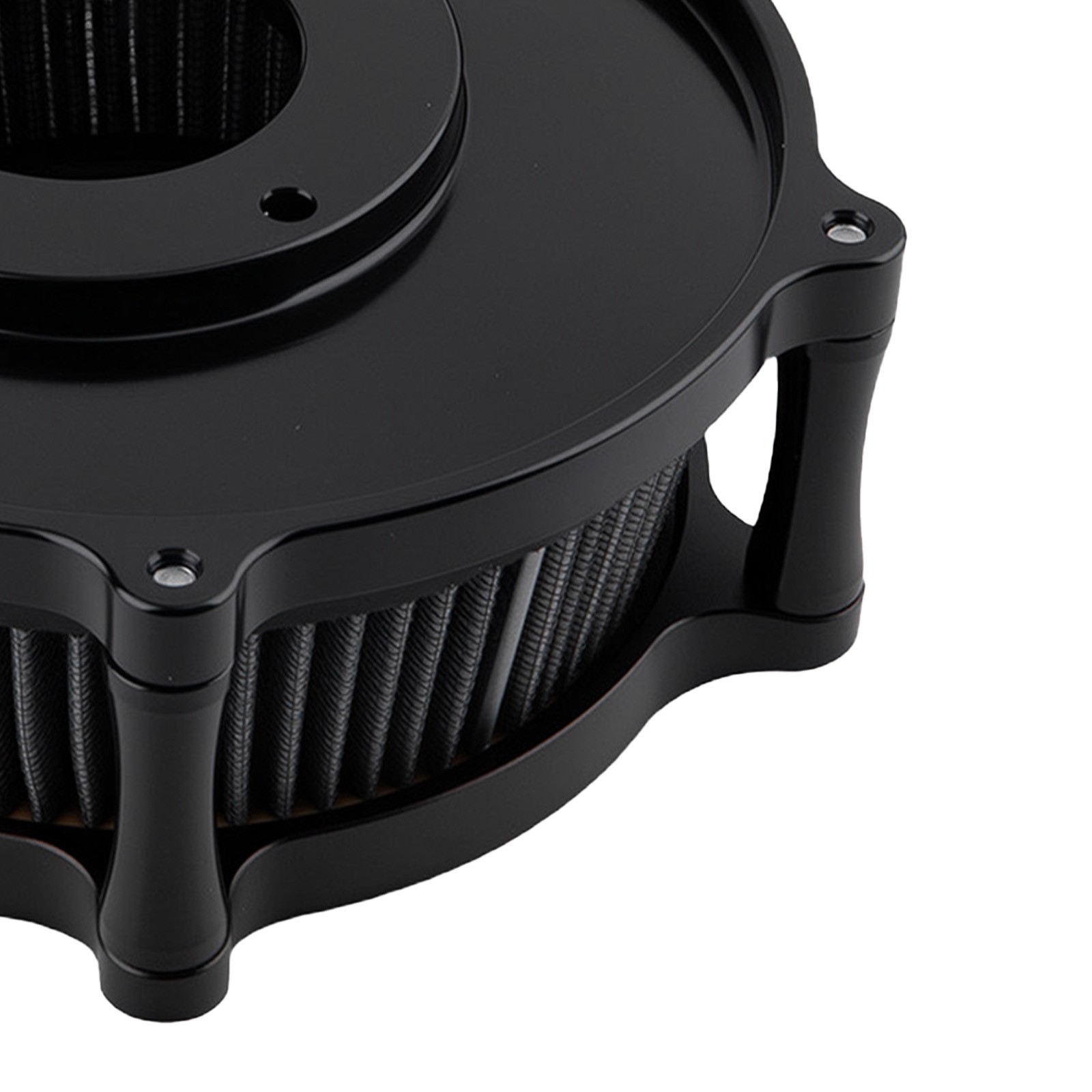 Black Air Filter System for Harley Dyna FXDLS 2017 CNC Billet Aluminum