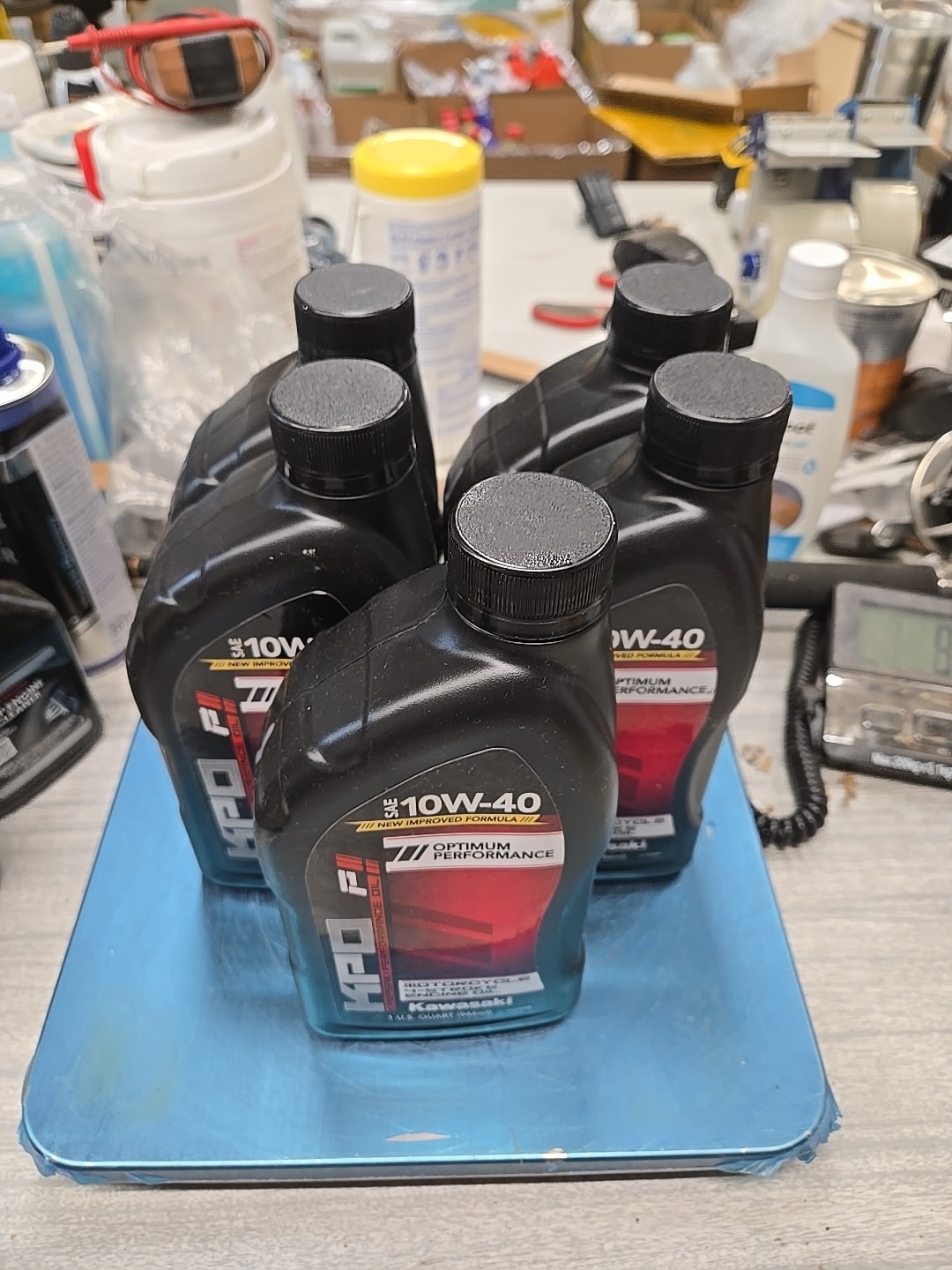 Kawasaki KPO SAE 10W-40 Motorcycle 4-Stroke Engine Oil (K61021-101-01Q)- 5 PACK