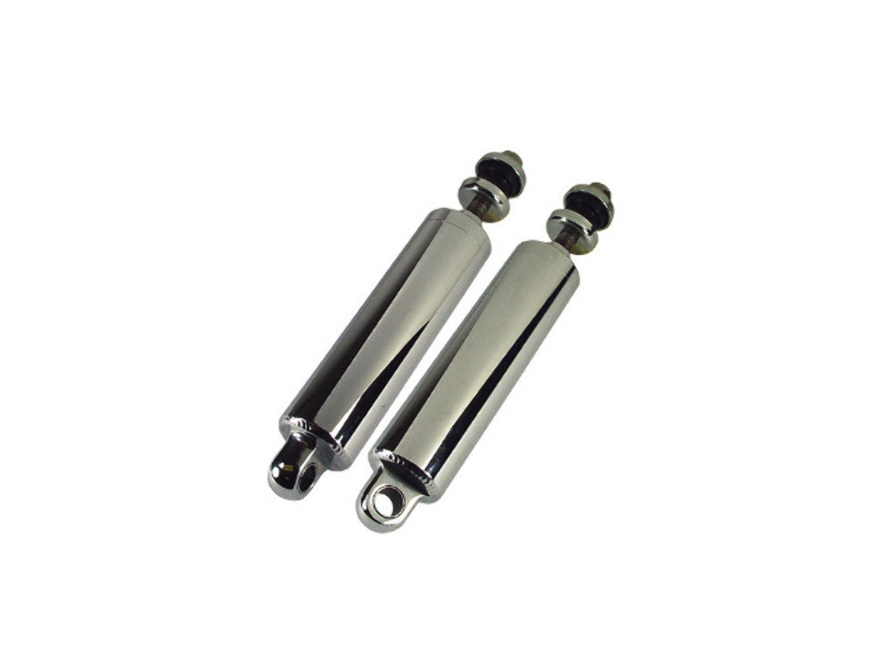 2″ DIAMETER CHROME LOWERING SHOCK SET HARLEY SOFTAIL FAT BOY HERITAGE 2000 UP