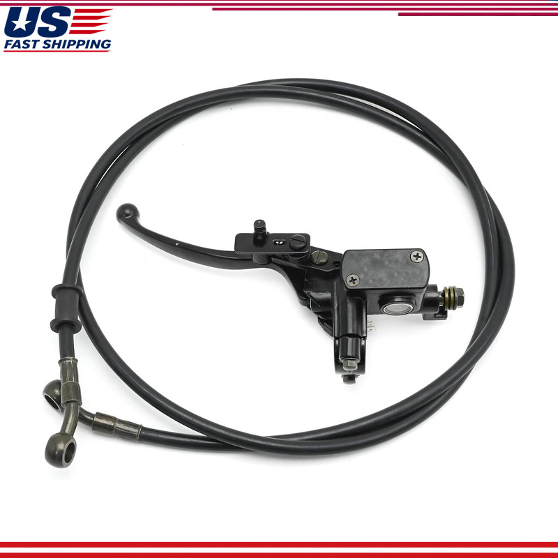 7/8 22MM Front Left Brake Master Cylinder Lever Handle Cable 50cc 70cc 90cc 110c