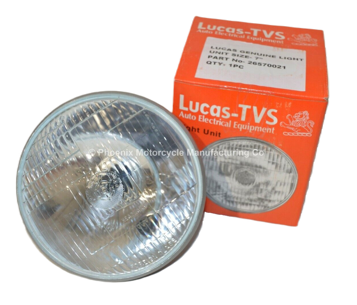 GENUINE LUCAS TVS 7″ BEAM UNIT WITH PILOT BULB – UK SUPPLIED