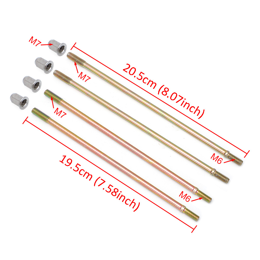 Cylinder Head Studs Bolt Nut Set For 50cc 70cc 90cc 110cc 125cc ATV Go Kart Quad