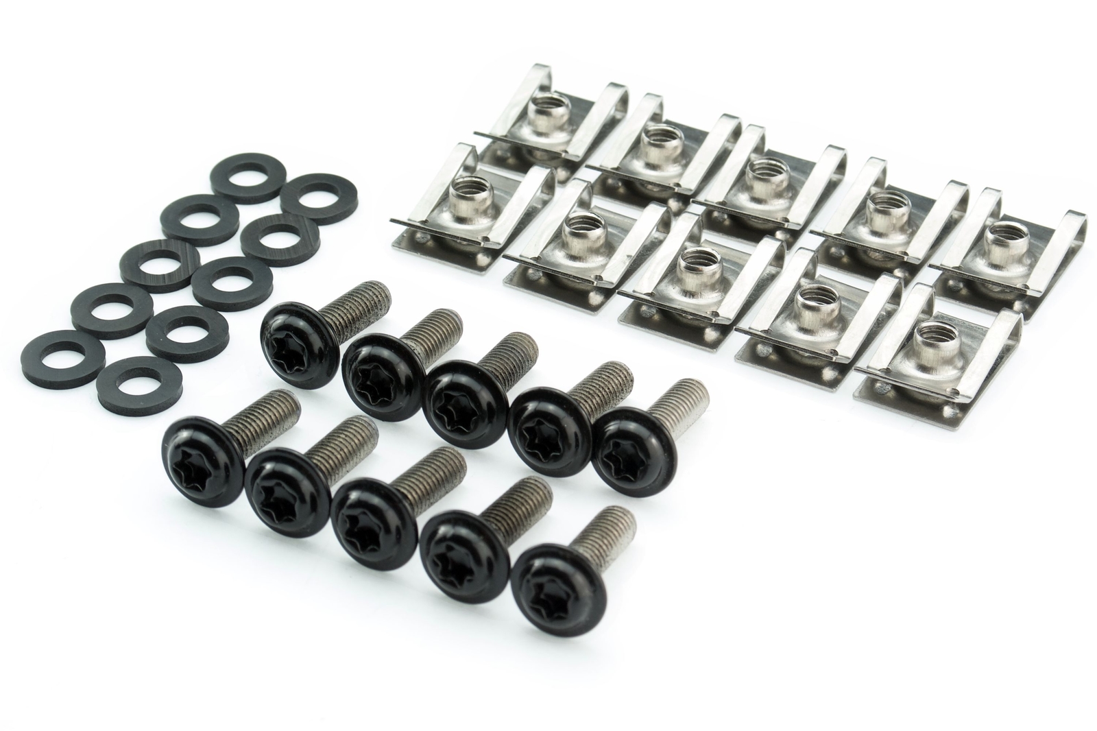 BMW screws black trim motorcycle torx clip terminals stainless steel M5x16mm