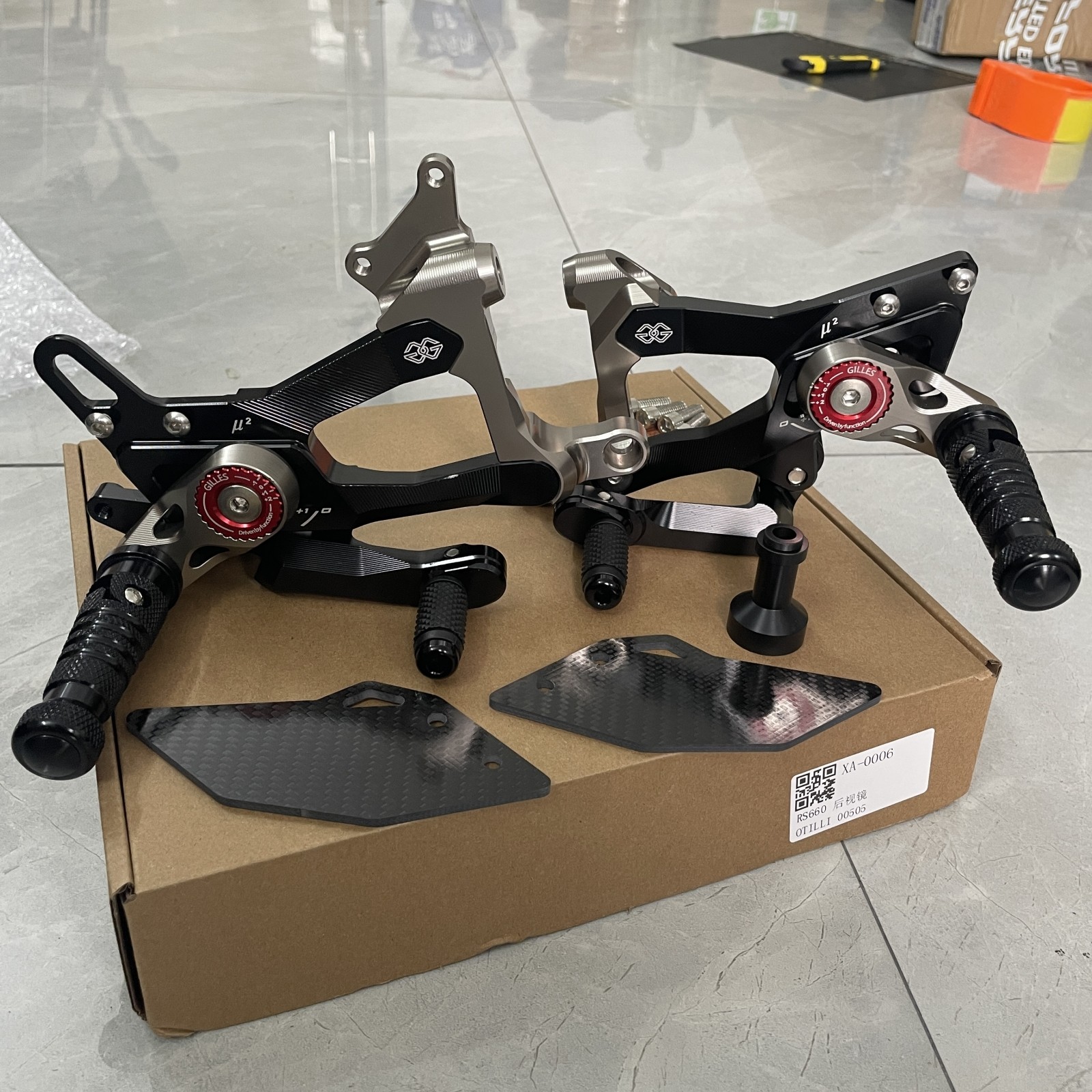 CNC Rearset Footrest Footpeg Pegs Pedal For Ducati Streetfighter Panigale V4 V4S