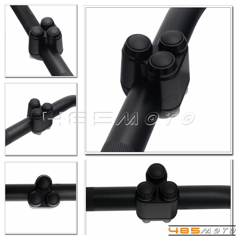 2pcs/Pair Universal 1” inch Handlebar Switch Gear 3 Button Turn Signal Switches