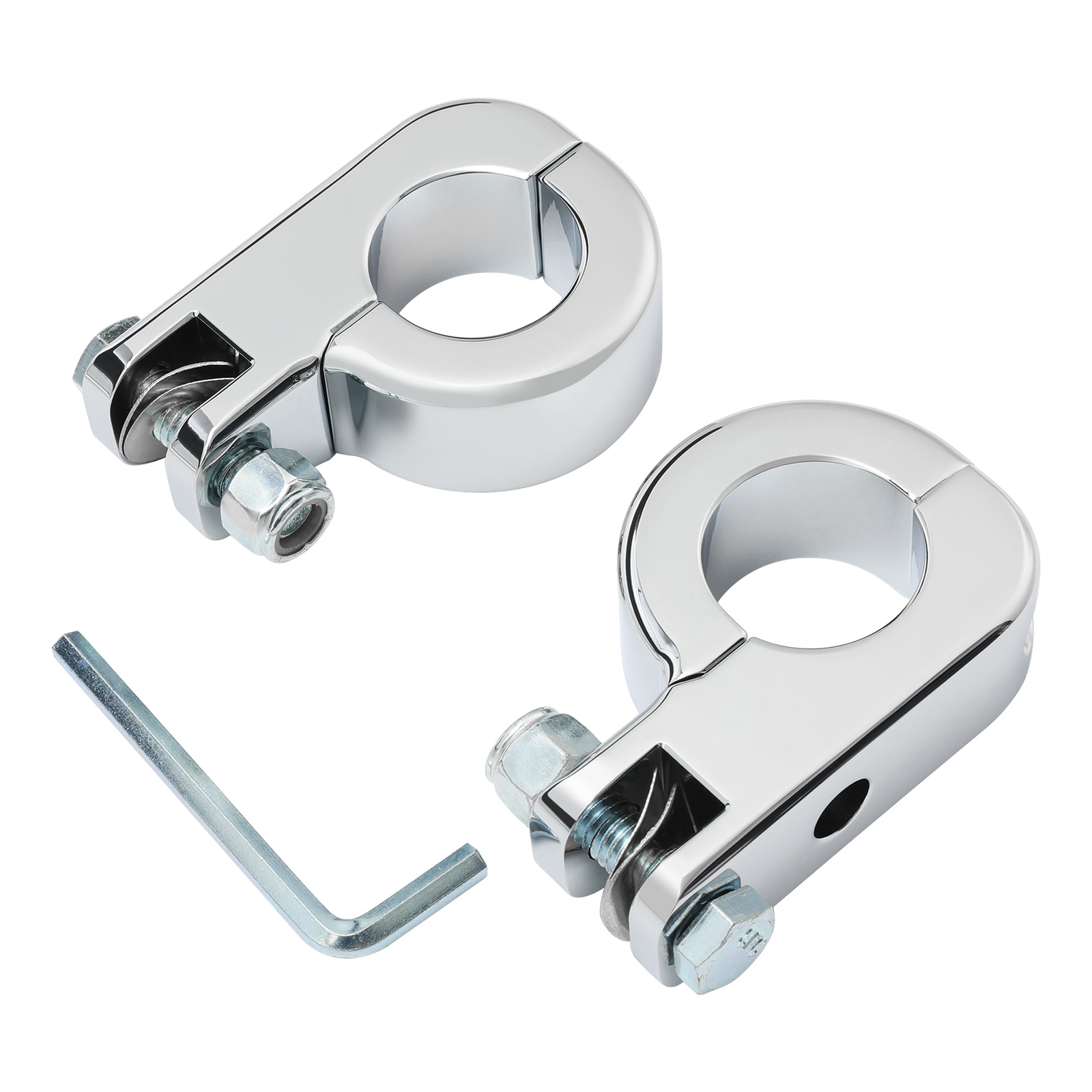 Motorcycle Highway Crash Bar Mount Foot Peg Clamp 1.25″ Fit For Harley