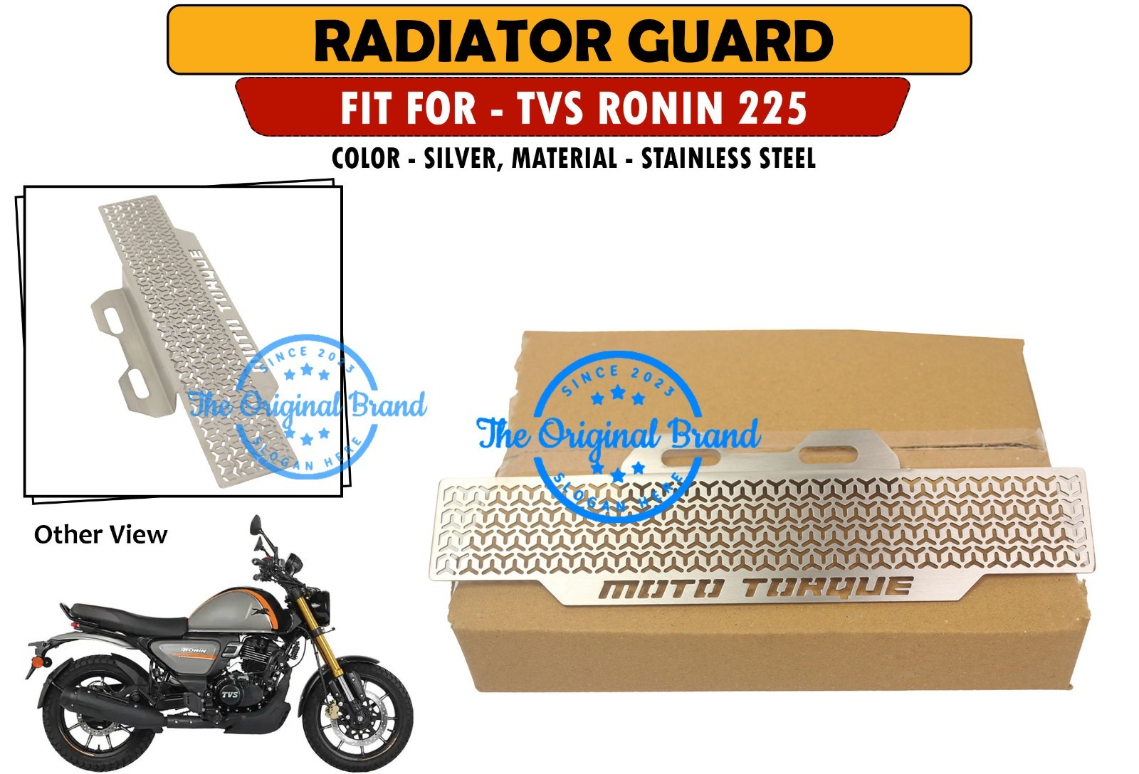 Radiator Guard Stainless Steel “Silver Fit For Tvs Ronin 225”
