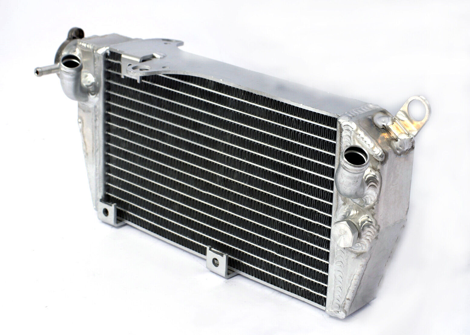 Aluminum Radiator & Fan For 1987-2007 Kawasaki KLR650 KLR 650 2000 1999 1998