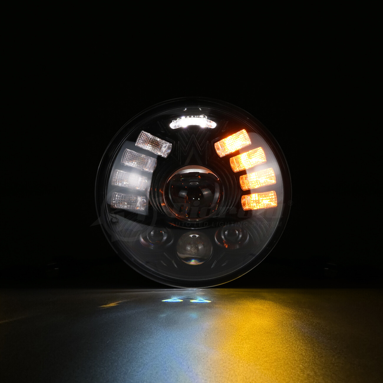5.75″ LED Headlight w/Turn Signal Halo DRL for Harley-Davidson Night Train FXSTB