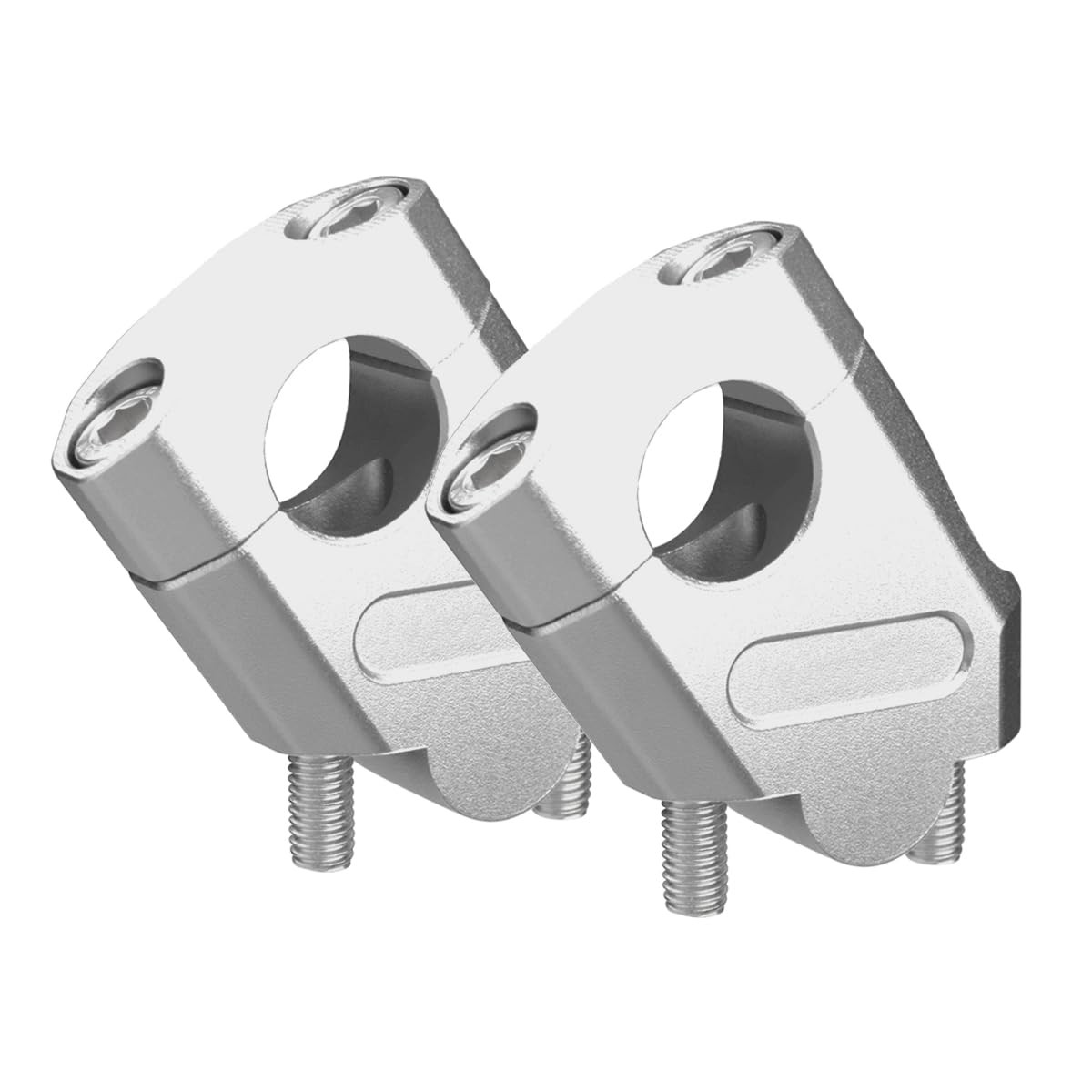 7/8 Inch Universal Motorcycle Handlebar Risers Clamps Chrome 38mm 1.5 Inch