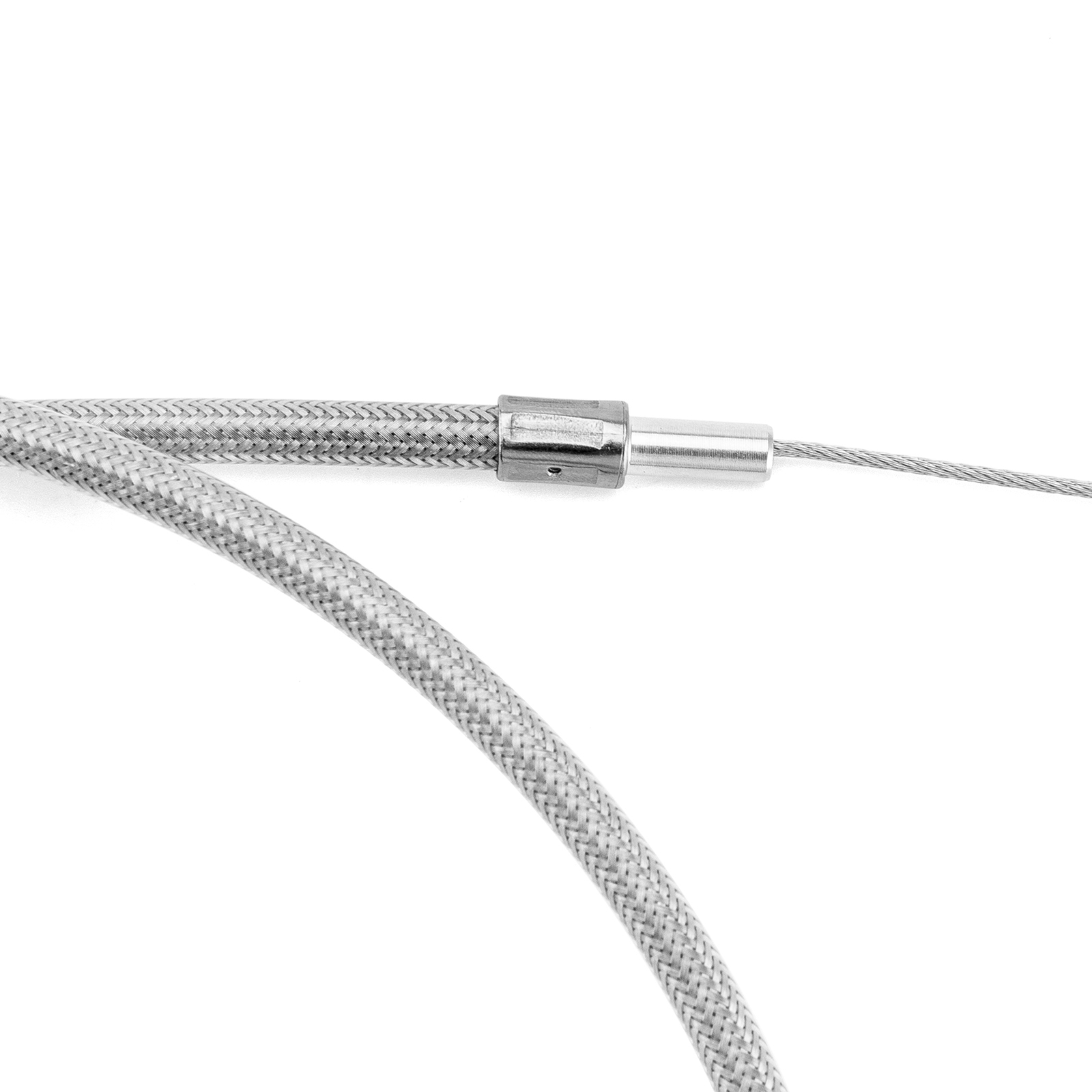 44″ Stainless Steel Throttle Cable Kit for Harley Softail FLST FXST 16″ 18″ Apes