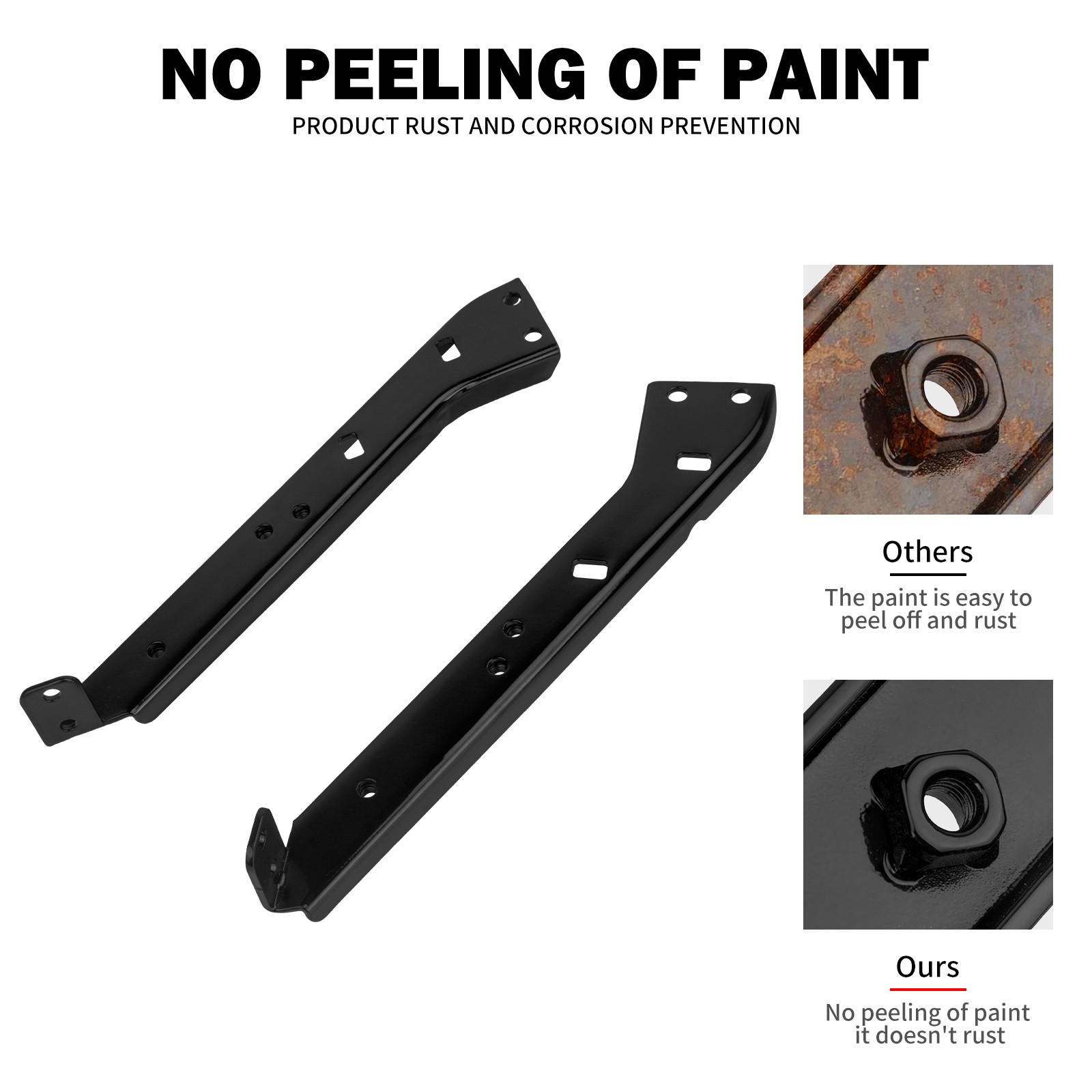 Saddlebag Rail Support Bracket Black For Touring Road King Road Glide 1985-2008