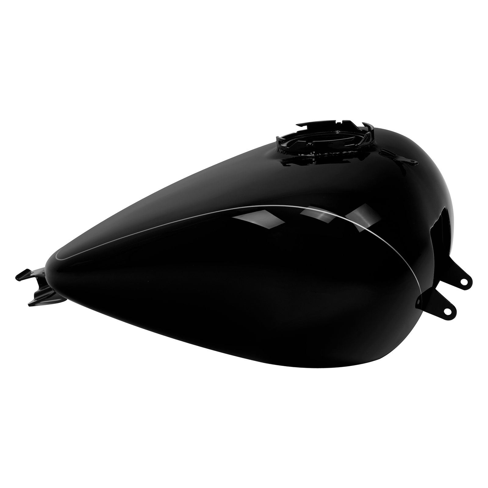 6 gal Fuel Gas Tank For Harley Touring Electra Street Glide 2008-25 Vivid Black
