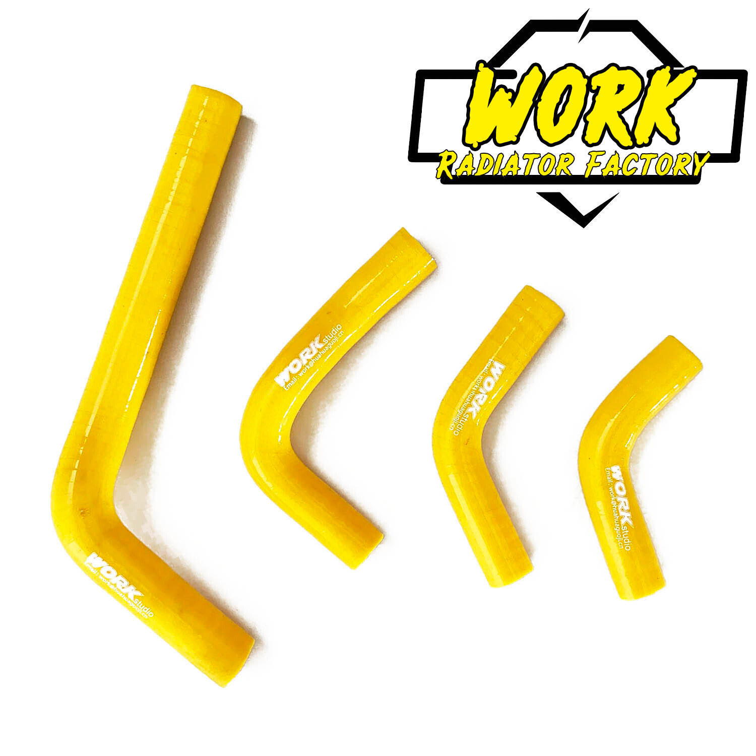 Yellow Radiator Silicone Hose for Honda CRF250R 2004-2009 CRF250X 2004-2017 16