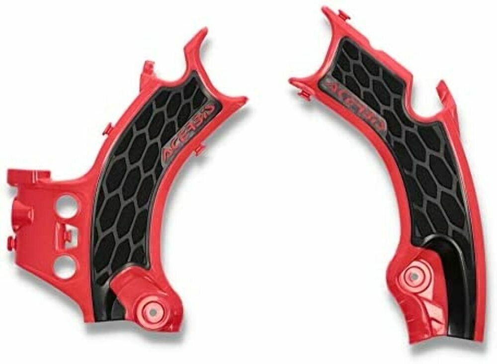 Acerbis X-Grip Frame Guards Red/Black Honda CRF250R CRF250RX 2020-21 2736331018