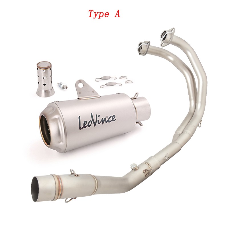 For Yamaha YZF R3 2015-2026 MT-03 Complete System Exhaust Front Pipe Muffler Tip