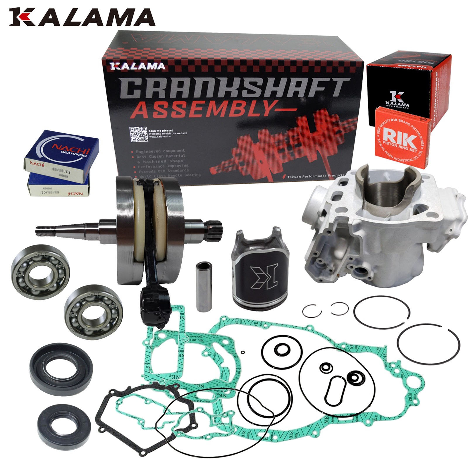 For Yamaha YZ250 Engine Rebuild Crankshaft Cylinder Piston Gasket YZ 250 03~23