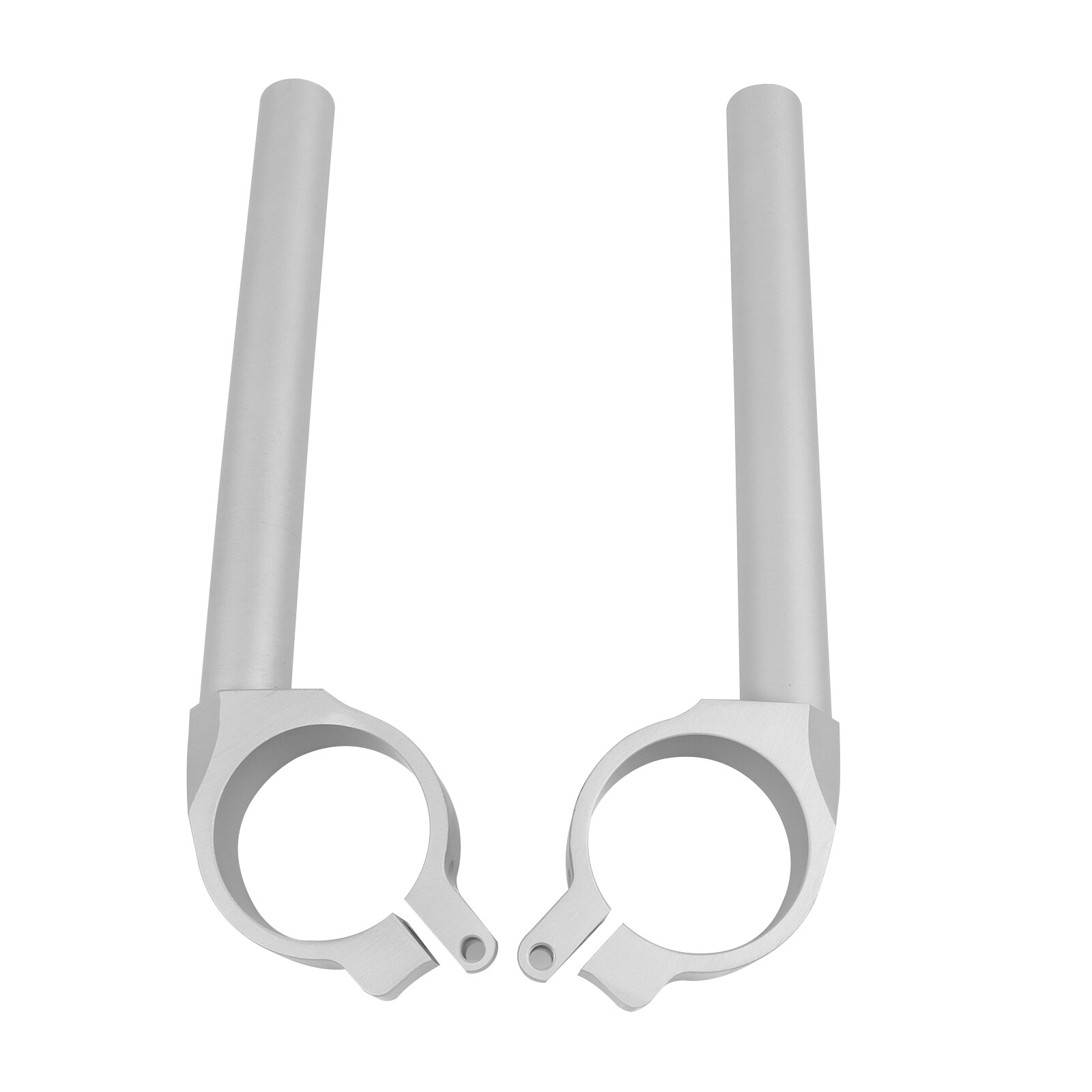 Silver Handle Bars Handlebars Clip On For Yamaha YZF R6 YZF-R6 2006-2016 2007 08