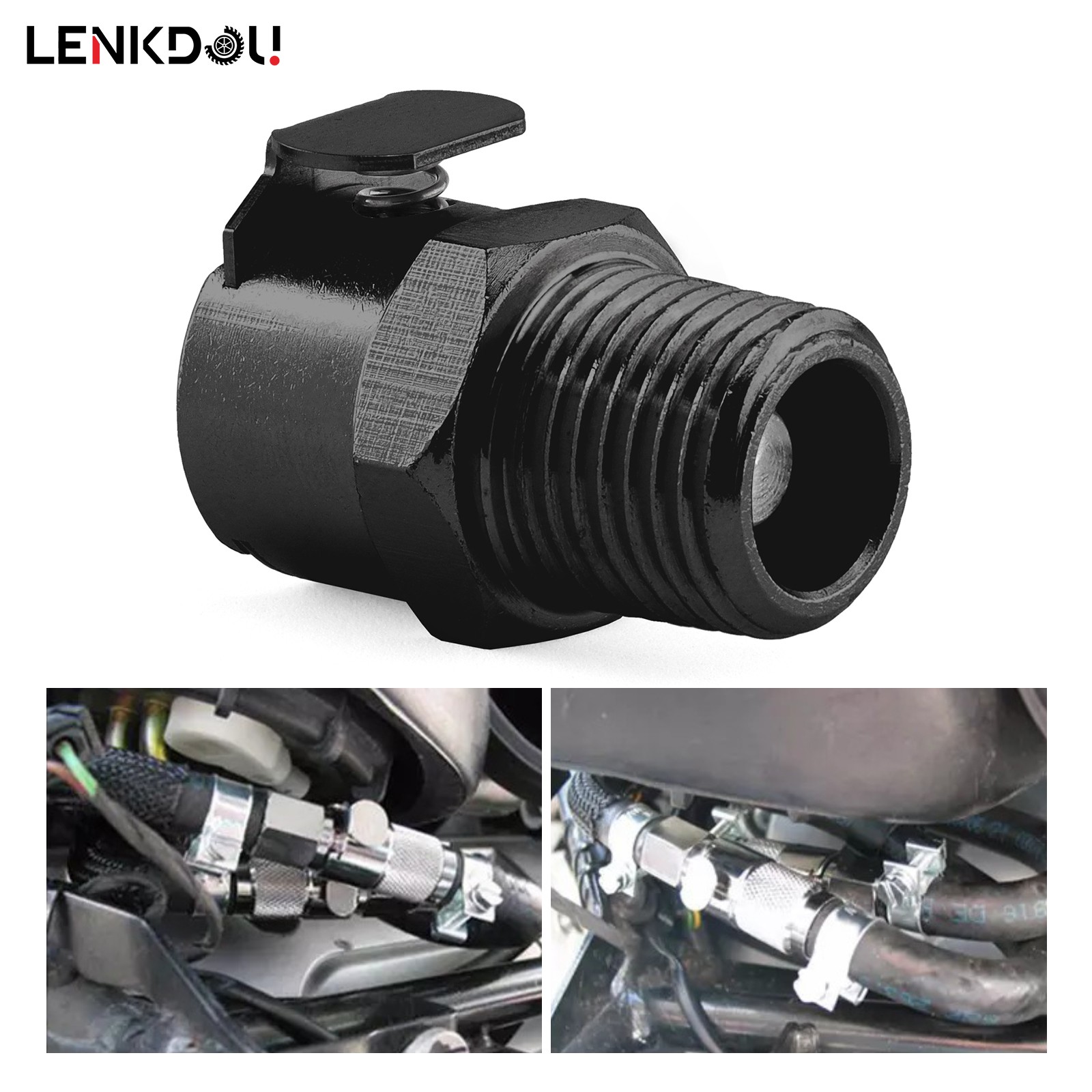 1/4 Fitting Gas Fuel Pump Female Quick Release Connector Coupling For Triumph