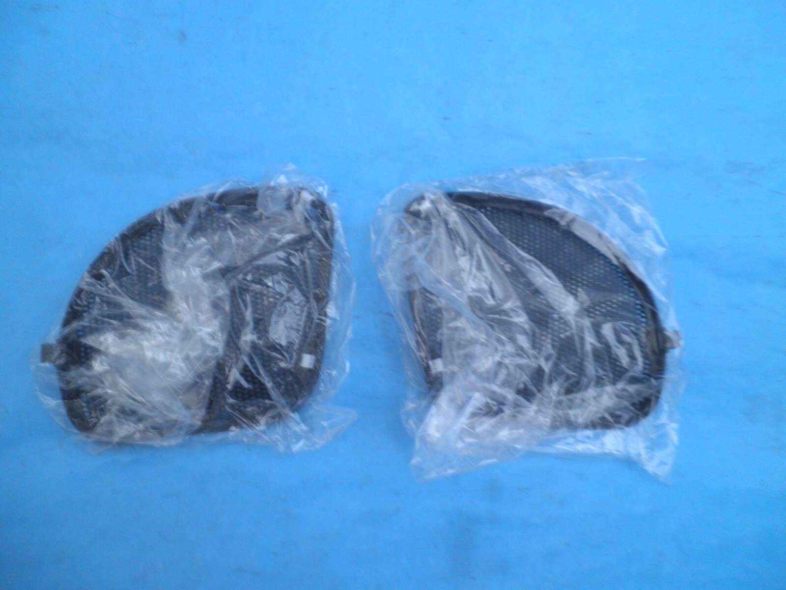 2015-23 HARLEY ROAD GLIDE FAIRING SPEAKER GRILLS BLACK METAL ROCKFORD FOSGATE $