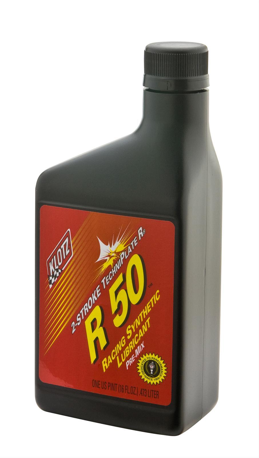 Klotz KL-102 R50 Techniplate PreMix 2-Stroke Oil Racing Lubricant 1 Pint 16oz