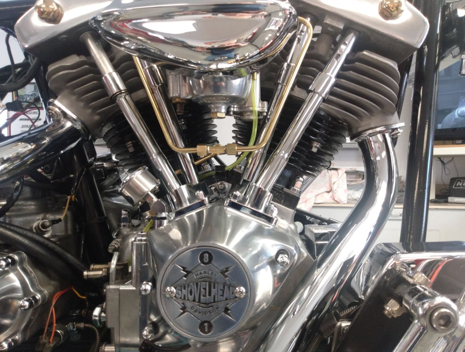 Polished Aluminum 1981 Shovelhead Points Timing Timer Cover Fits Harley Davidson