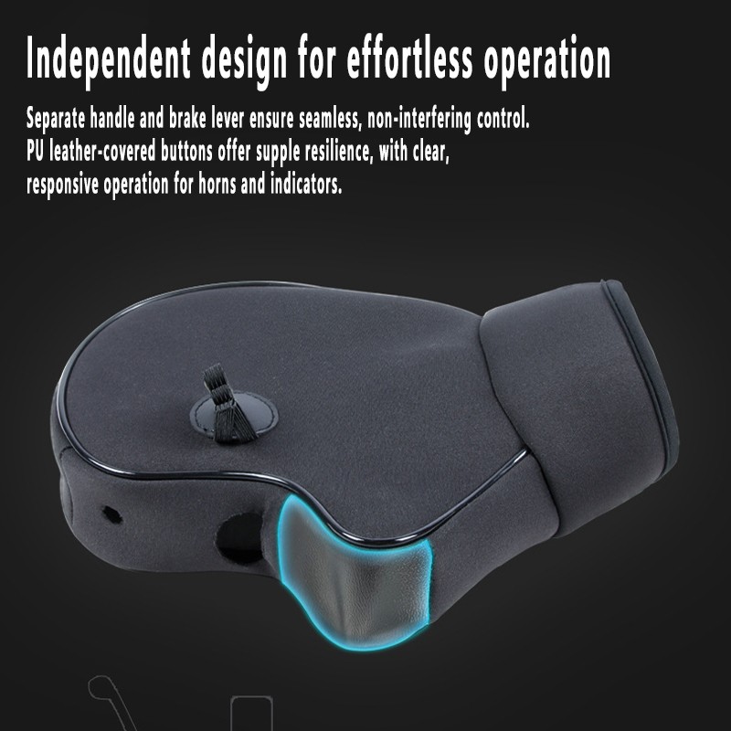 Motorcycle Thick Warm Handlebar Winter Muff Waterproof Scooter Grip Handle Bar.