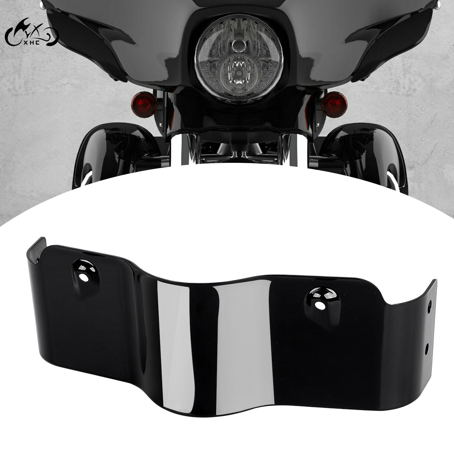 Black Outer Batwing Lower Trim Skirt Fairing Fit For Harley Street Electra Glide