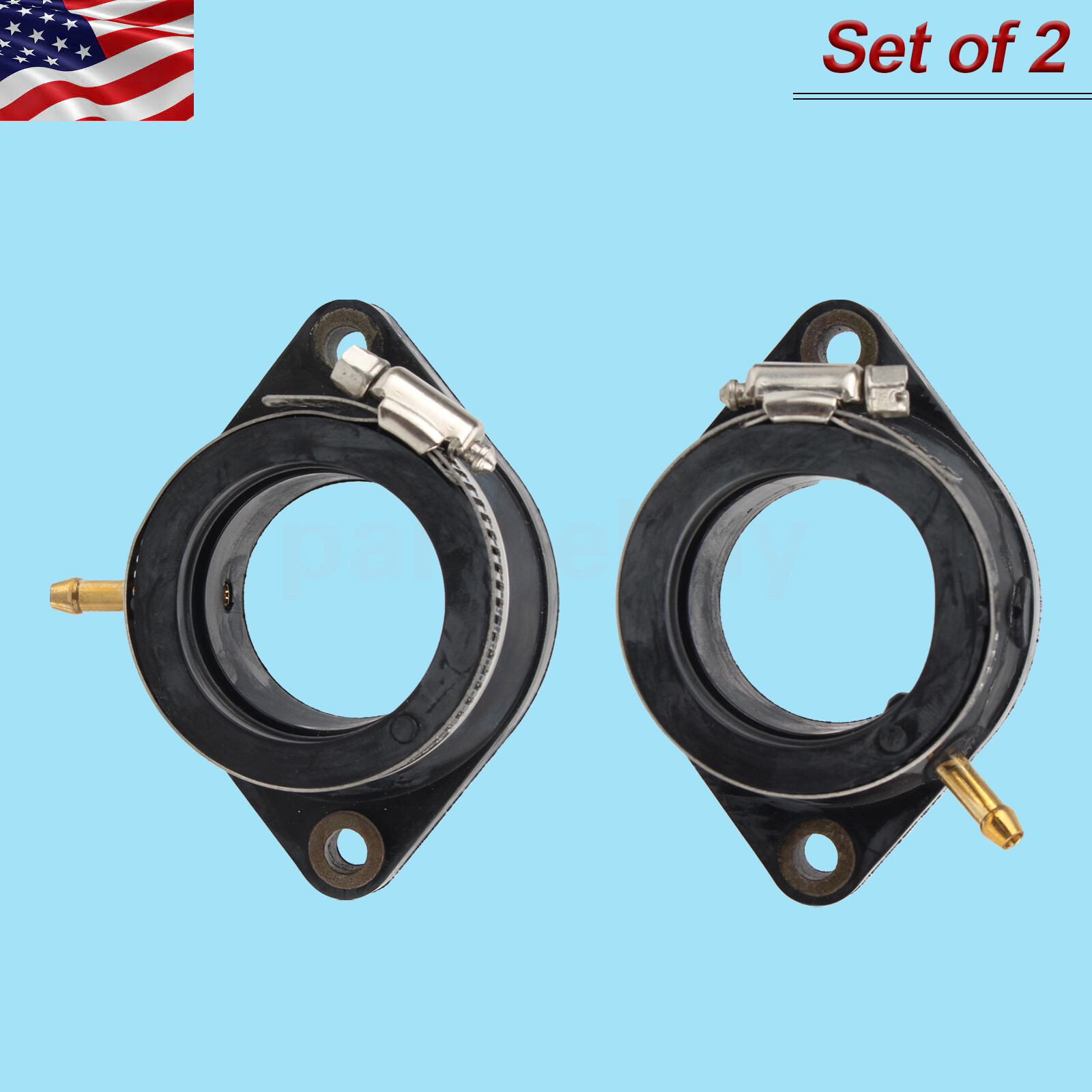 2x Carburetor Intake Manifold Boots Fit for Yamaha XVS1100 VStar