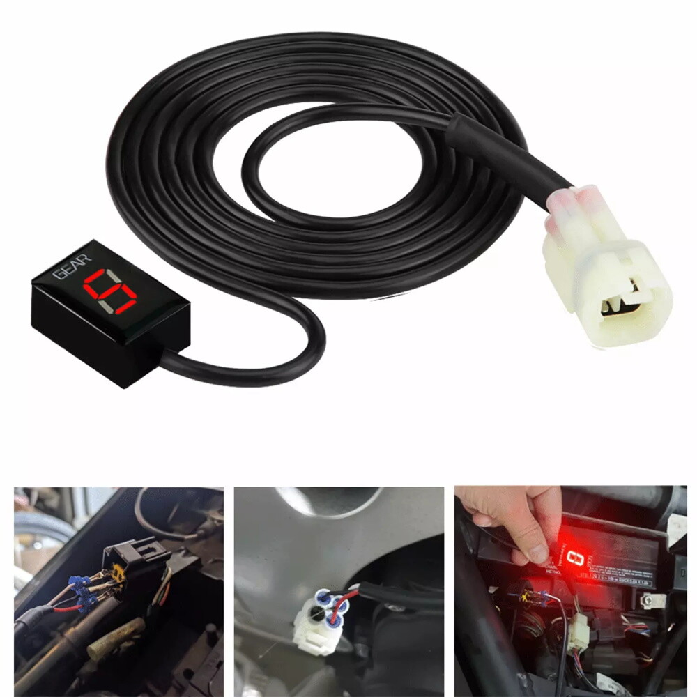 Motorcycle Gear Indicator Red LED For Honda CBR600RR CB400F CBR600F CBR1000RR