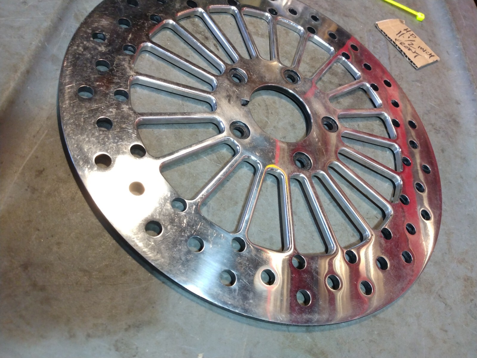 03 Harley Davidson Dyna Super Glide FXD Brake Rotor DNA 11.5 INCH Chrome FRONT