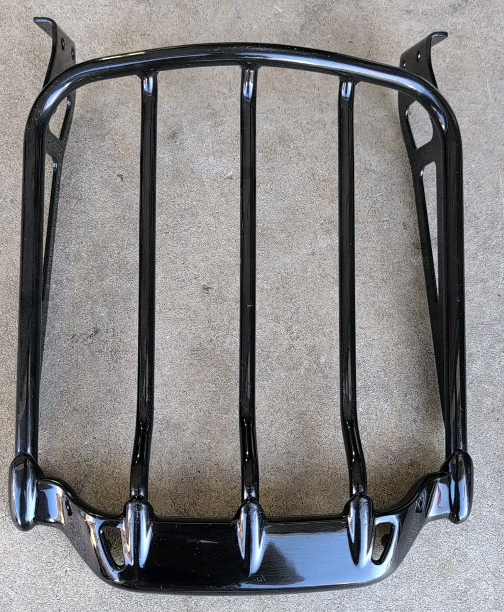 07-24 Harley Davidson Air wing Luggage Rack Touring BLACK Two Up Fast Fat Boy