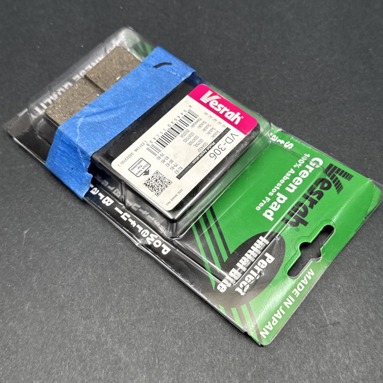 Kawasaki 1979-80 KZ1000 KZ 1000 LTD Vesrah Rear Organic Semi-Metallic Brake Pads