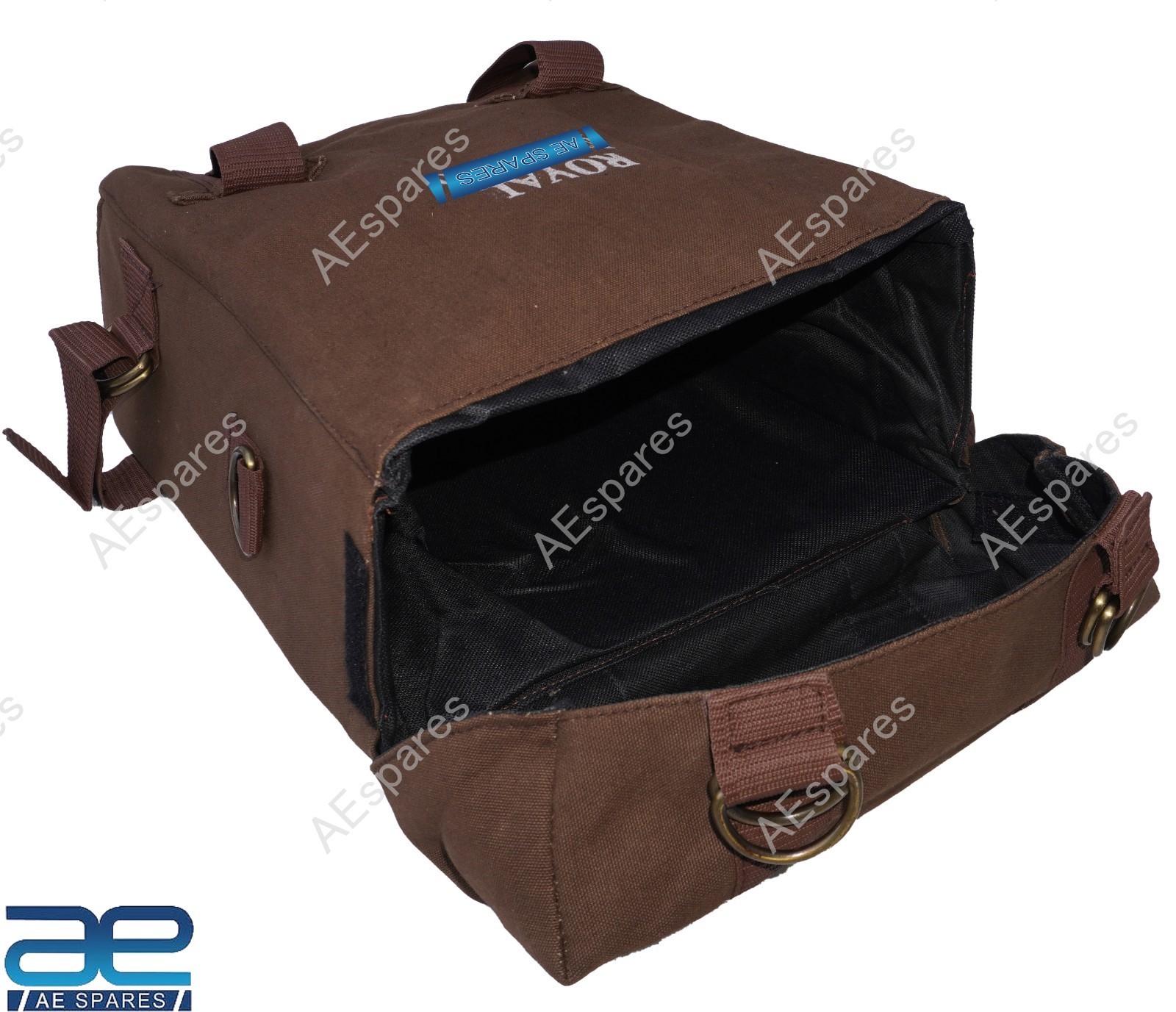 Brown Pannier Bags With Fitting For Royal Enfield New Classic Reborn 350 @RE