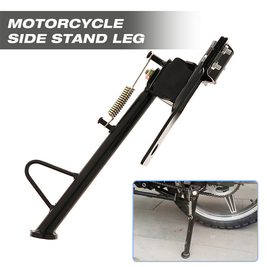 Heavy Duty Motorcycle Kickstand Scooter Kick Side Stand Parking Leg Support Kit
