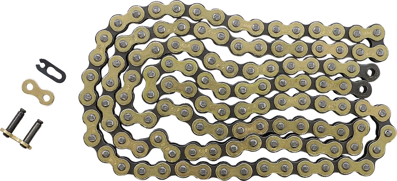 D.I.D 428NZ3 DHA Non O-Ring Drive Chain 120 Links Gold 428