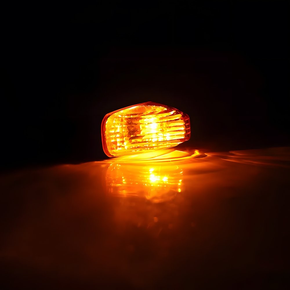 2X Turn Signal Indicator Blinker Amber Lights For 2006-2007 Kawasaki NINJA 250R