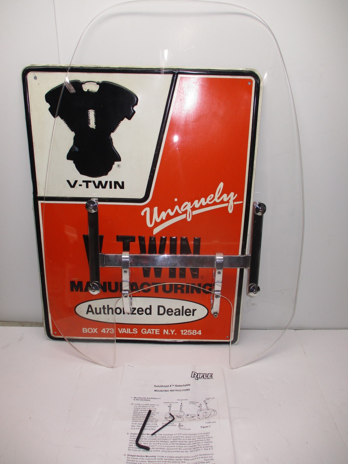 RIFLE SHIELD X FOR HARLEY-DAVIDSON VRSCD NIGHT ROD SPECIAL VROD WINDSHIELD 20″