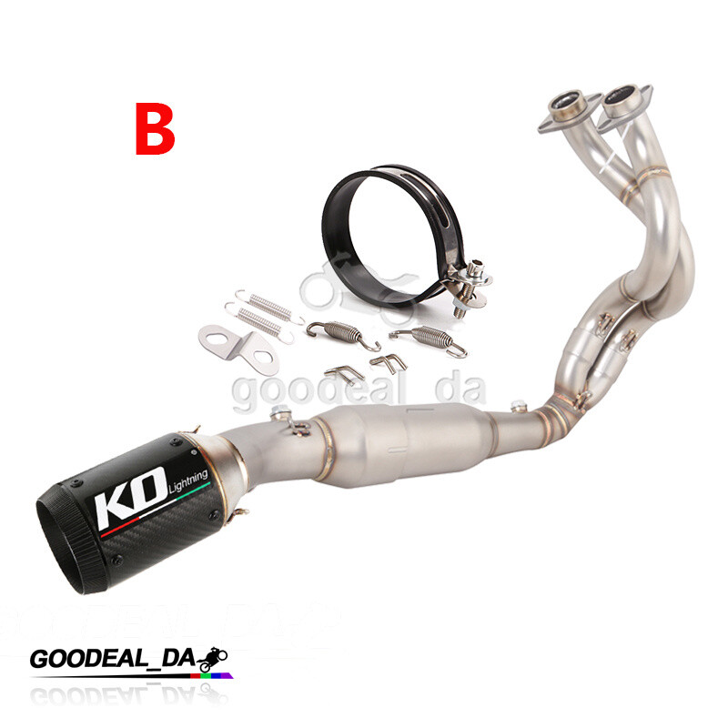 For Kawasaki Z650 Ninja 650 2023-25 Full Exhaust Header Pipe 51mm Carbon Muffler